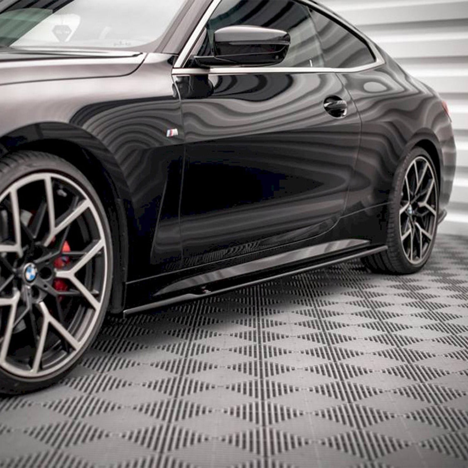 Maxton Design Gloss Black V1 Side Skirts For BMW M440i M440d 4 Series M Sport