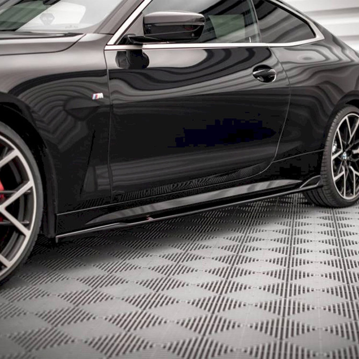 Maxton Design Gloss Black V2 Side Skirts For BMW M440i M440d 4 Series M Sport