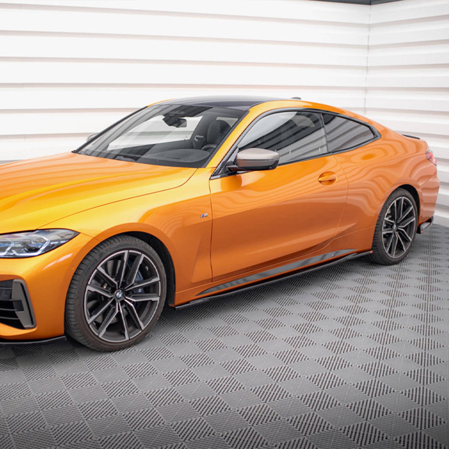 Maxton Design Gloss Black V3 Side Skirts For BMW M440i M440d 4 Series M Sport