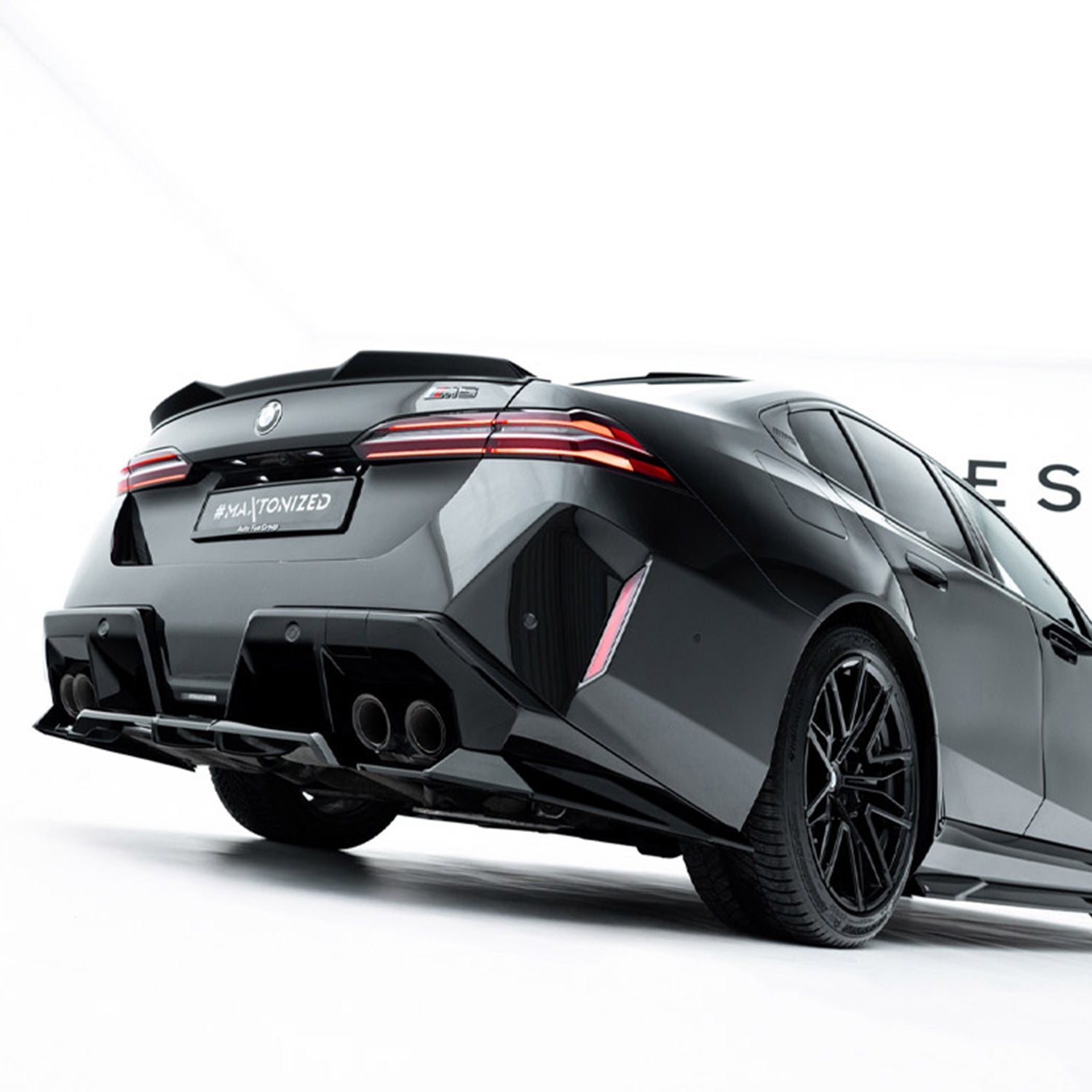Maxton Design BMW G90 & G99 M5 Gloss Black Rear Diffuser Extension