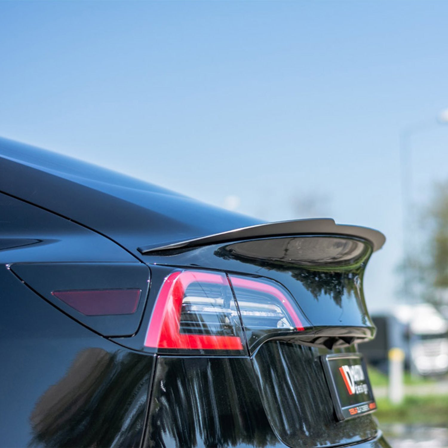 Maxton Design Tesla Model 3 Rear Spoiler In Gloss Black