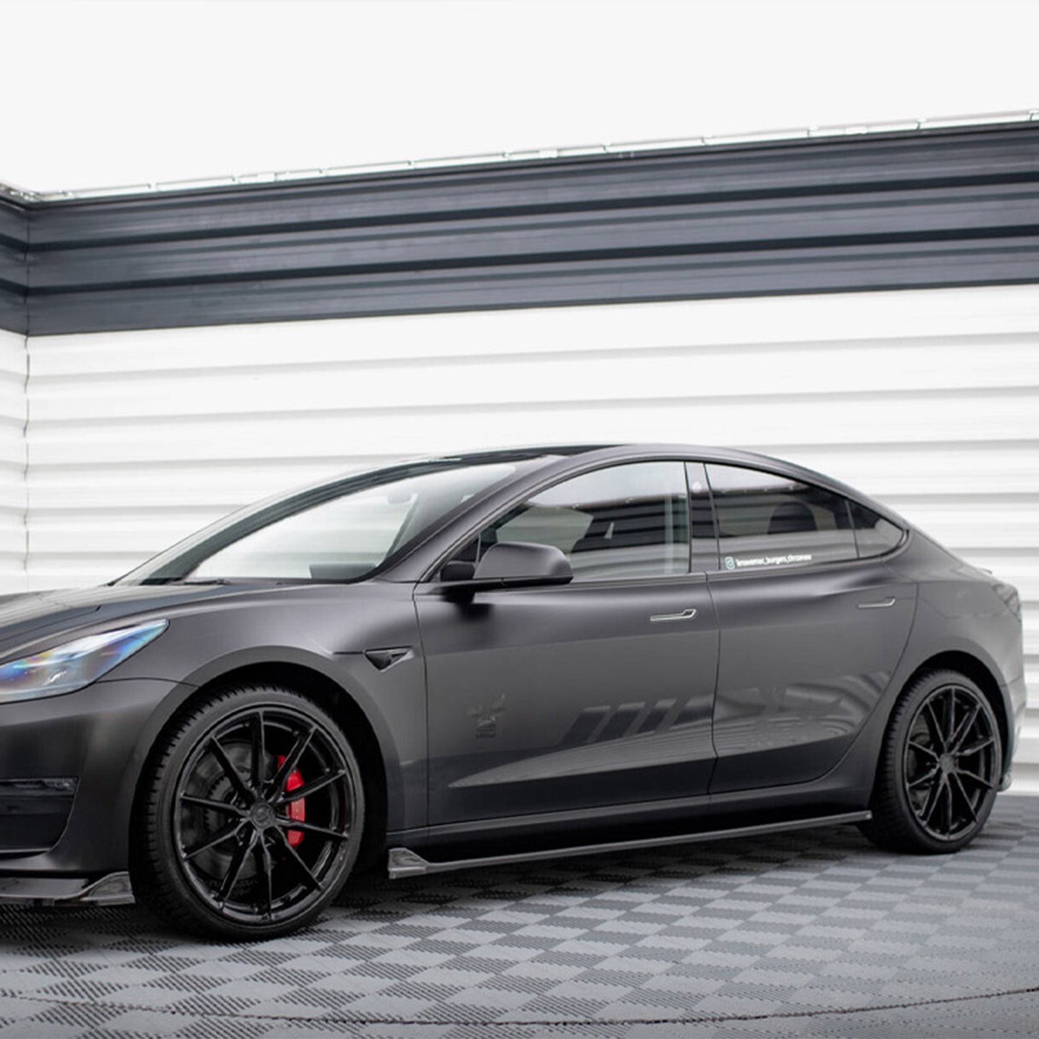 Maxton Design Tesla Model 3 V2 Side Skirts In Gloss Black
