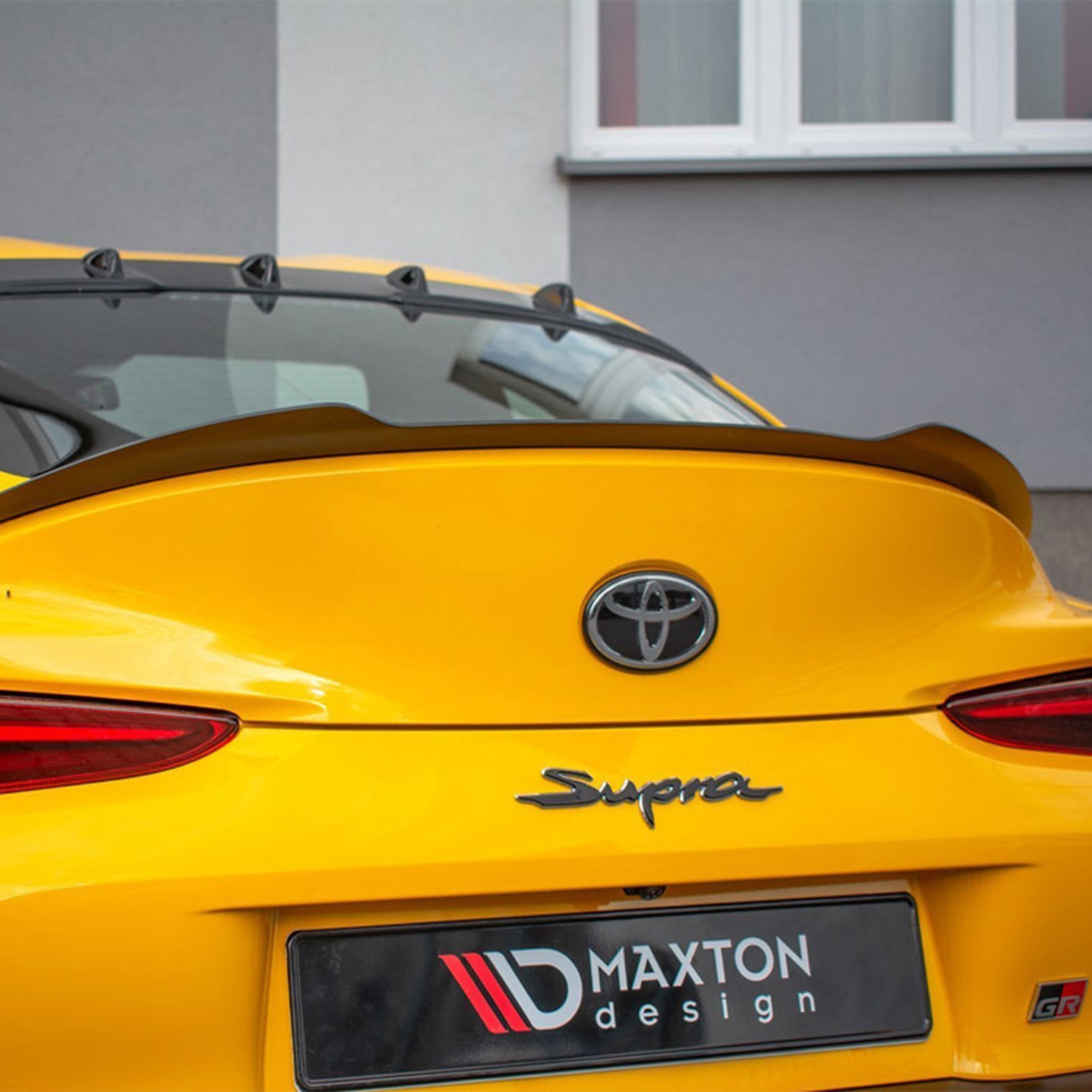 Maxton Design Toyota A90 Supra Gloss Black Rear Spoiler Lip Fitted