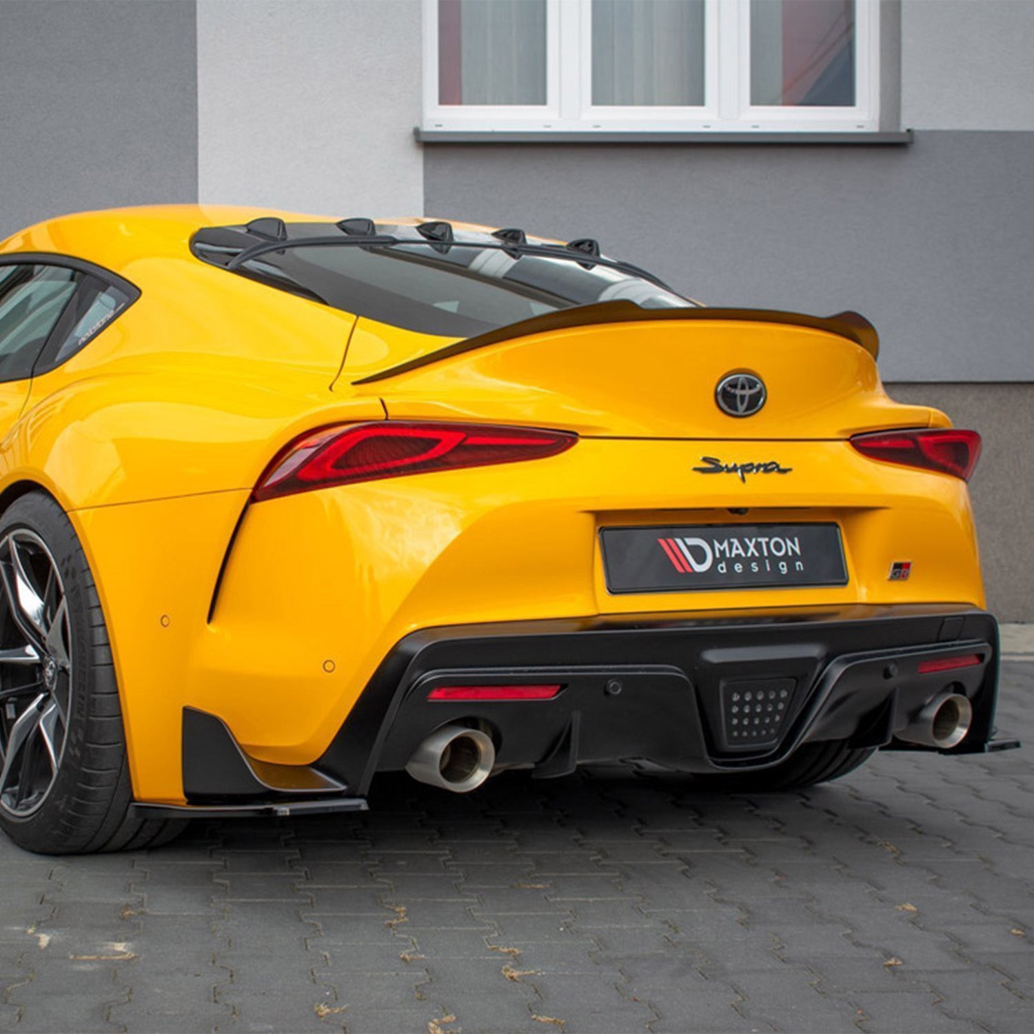 Maxton Design Toyota A90 Supra Gloss Black Rear Window Spoiler Fitted