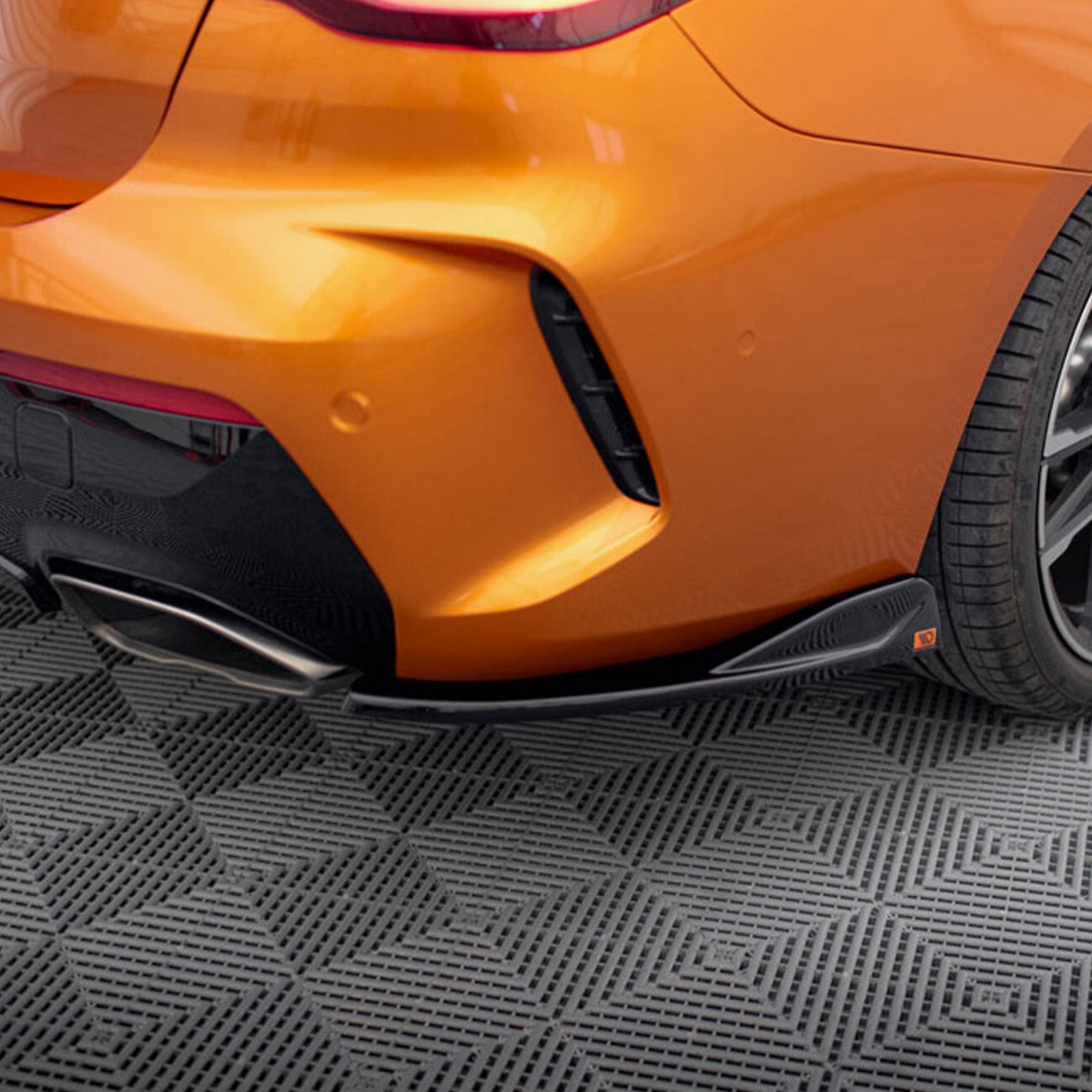 Maxton Design Gloss Black V2 Rear Side Splitters For BMW G22 G23 M440i M440d 4 Series M Sport