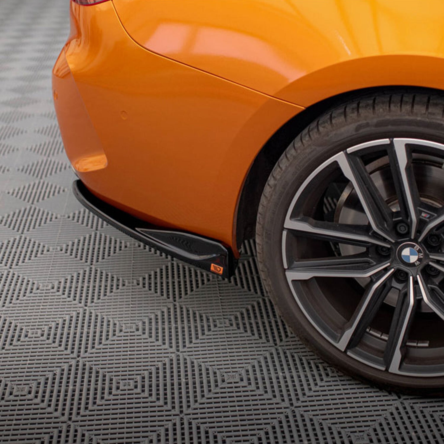 Maxton Design Gloss Black V2 Rear Side Splitters For BMW G22 G23 M440i M440d 4 Series M Sport