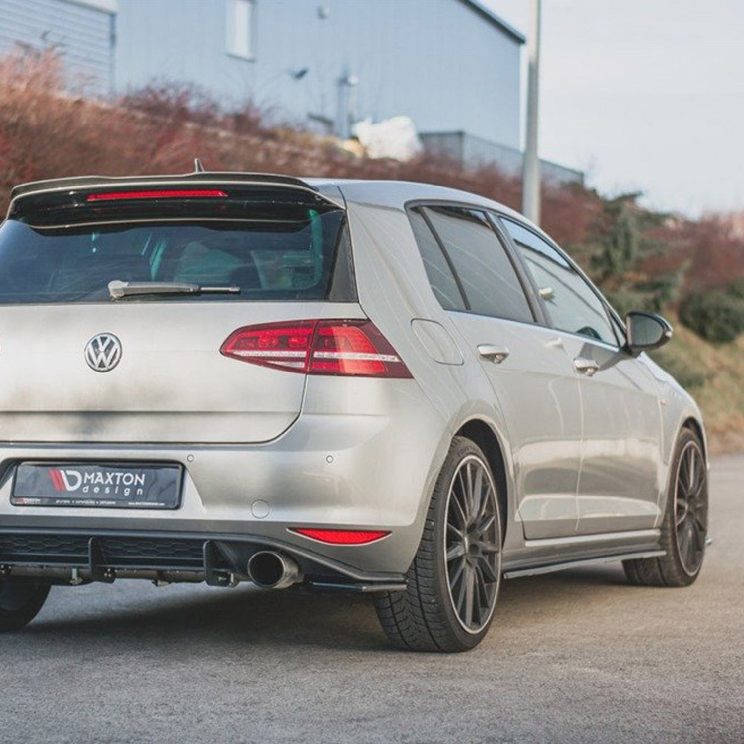 Maxton Design VW Golf GTI Mk7 V2 Gloss Black Side Skirts VW-GO-7/7F-GTI-SD2G