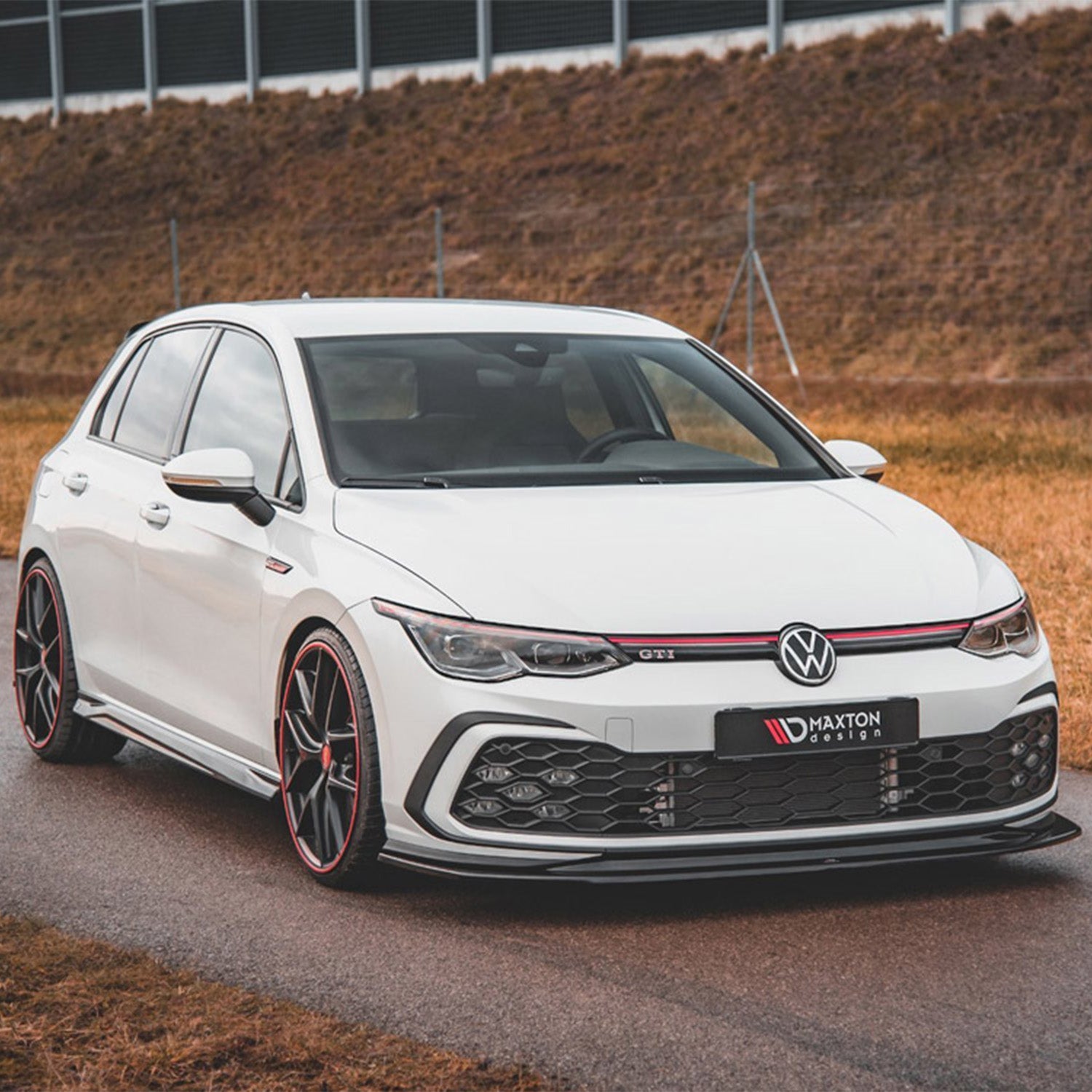 Maxton Design VW Golf GTI V5 Gloss Black Front Splitter Fitted