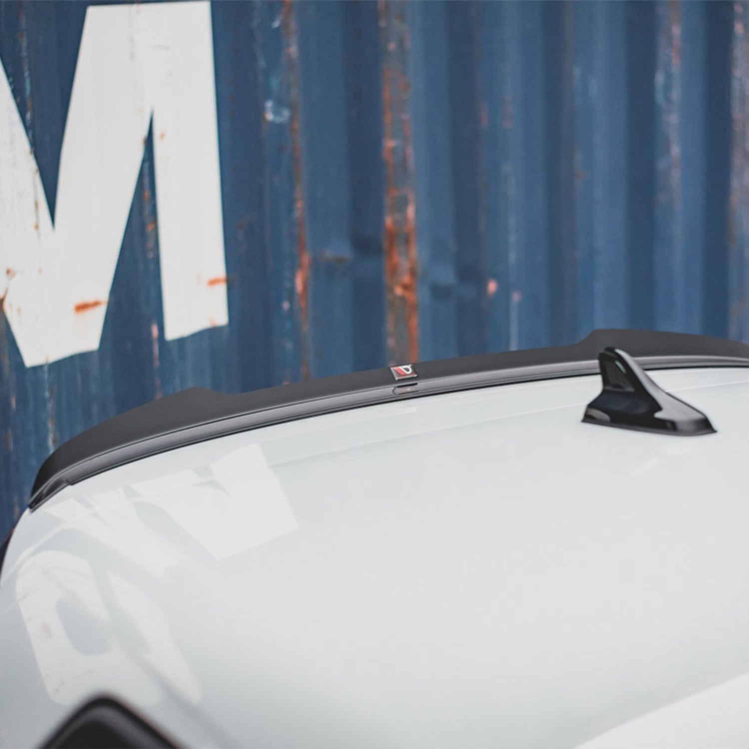 Maxton Design VW Golf R And GTI Mk8 V1 Gloss Black Rear Spoiler Fitted