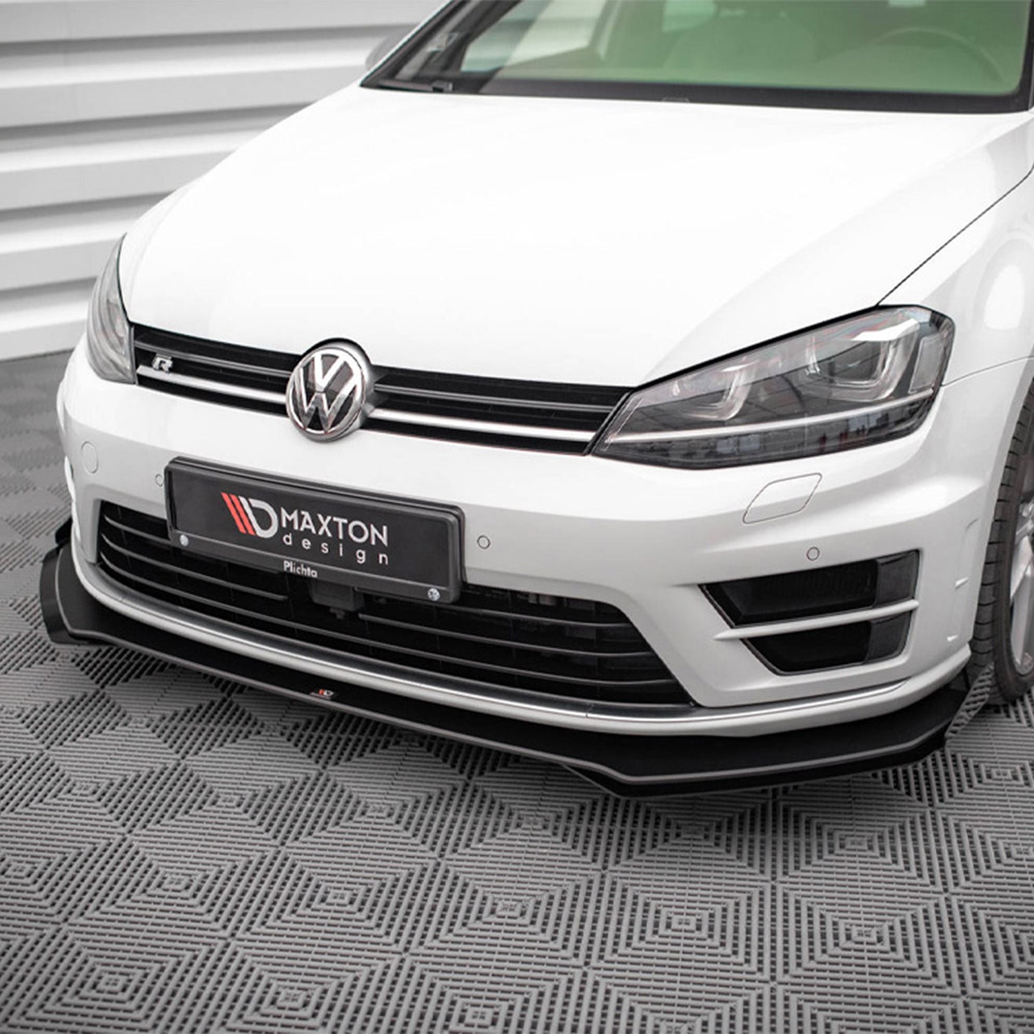 Maxton Design VW Golf R Mk7 V1 Street Pro Splitter + Flaps