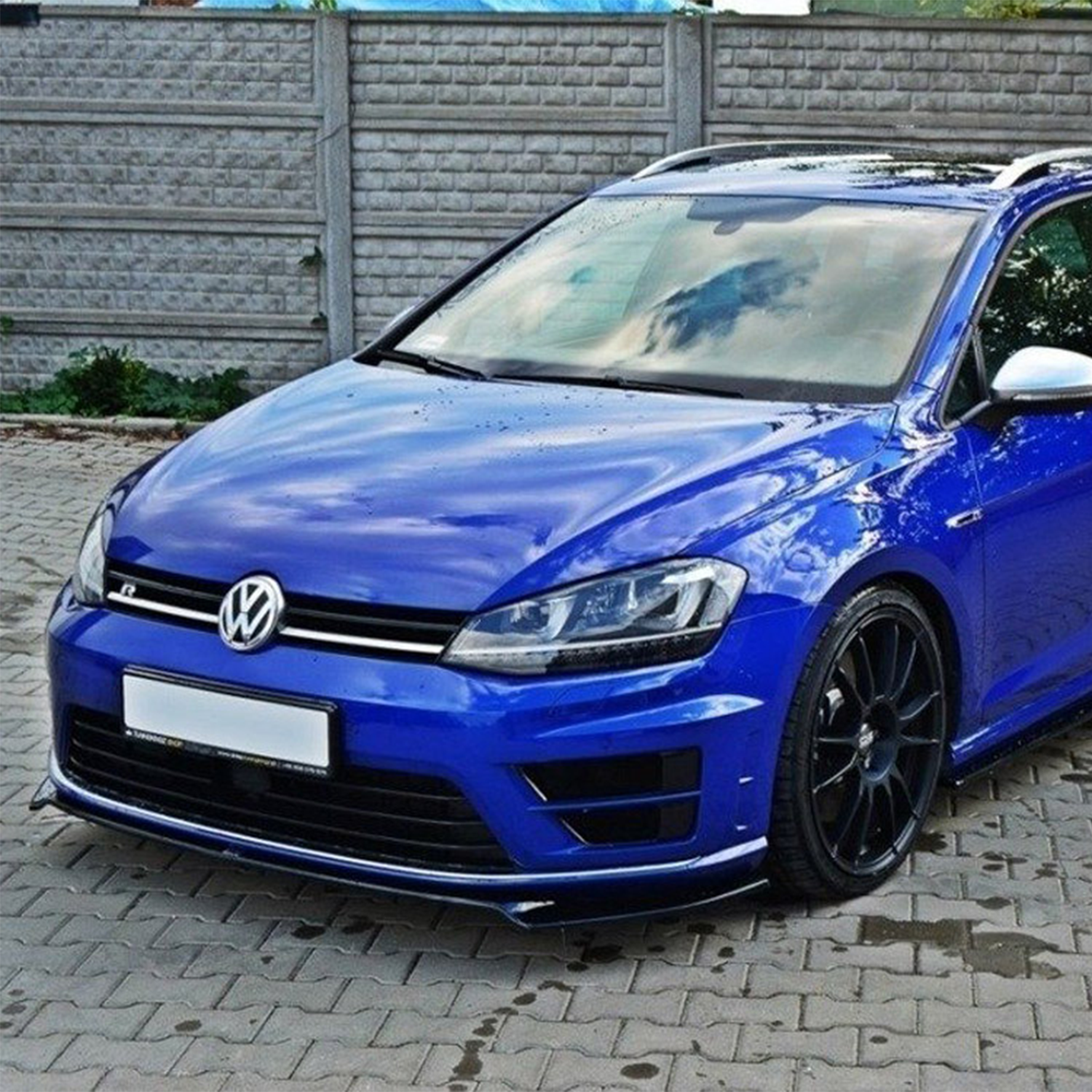 Maxton Design VW Golf R Mk7 V2 Gloss Black Front Splitter