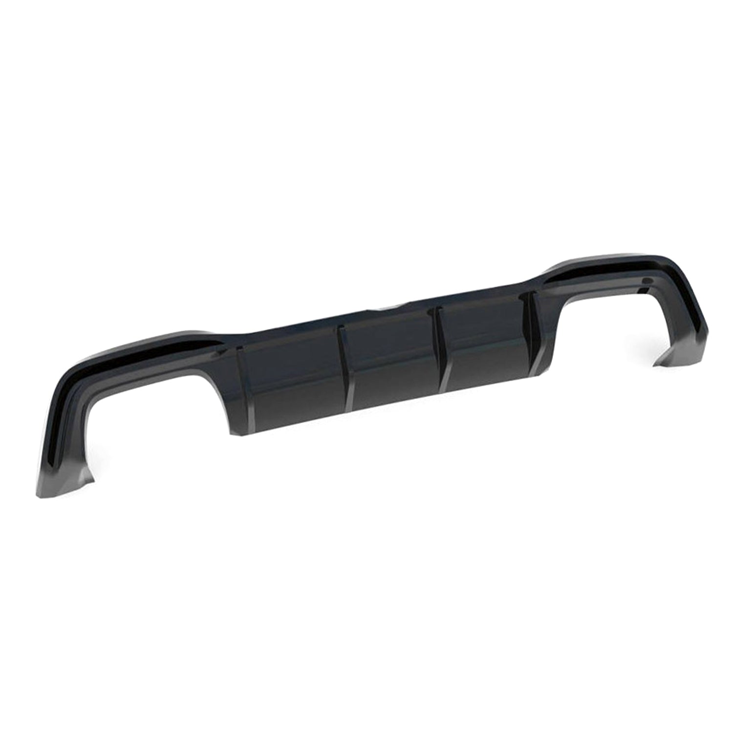 Maxton Design VW Golf R Mk8 V2 Gloss Black Rear Diffuser