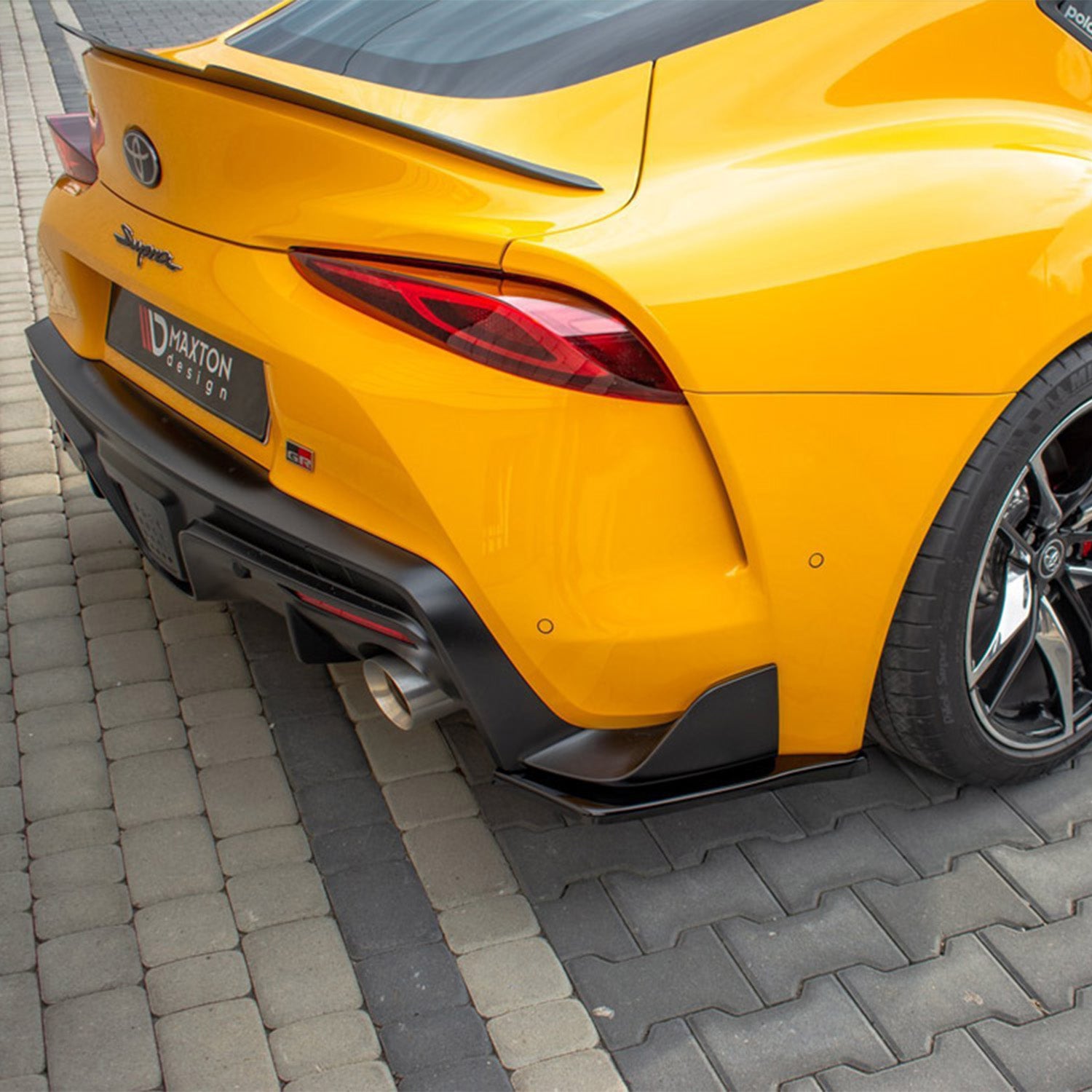 Maxton Design Toyota Supra Mk5 V1 Rear Side Splitters In Gloss Black (A90)