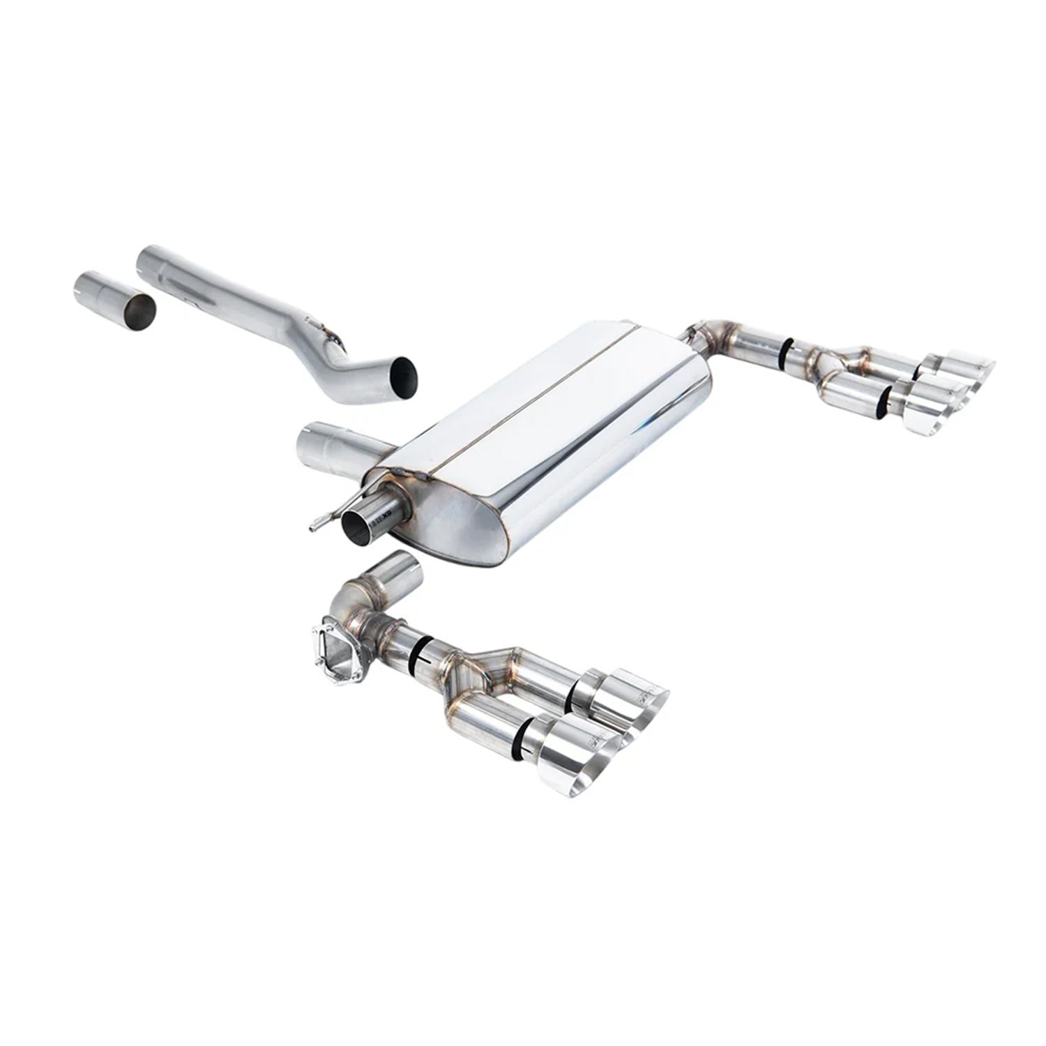 Milltek Sport BMW F70 M135 xDrive Exhaust System Polished Tailpipes