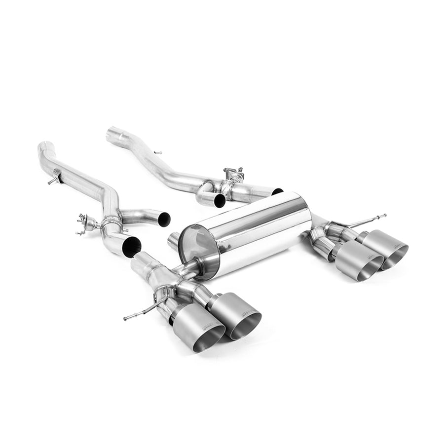 Milltek Sport Exhaust For BMW G87 M2 2023+ (OPF/GPF Model) With Brushed Titanium Exhaust Tailpipes