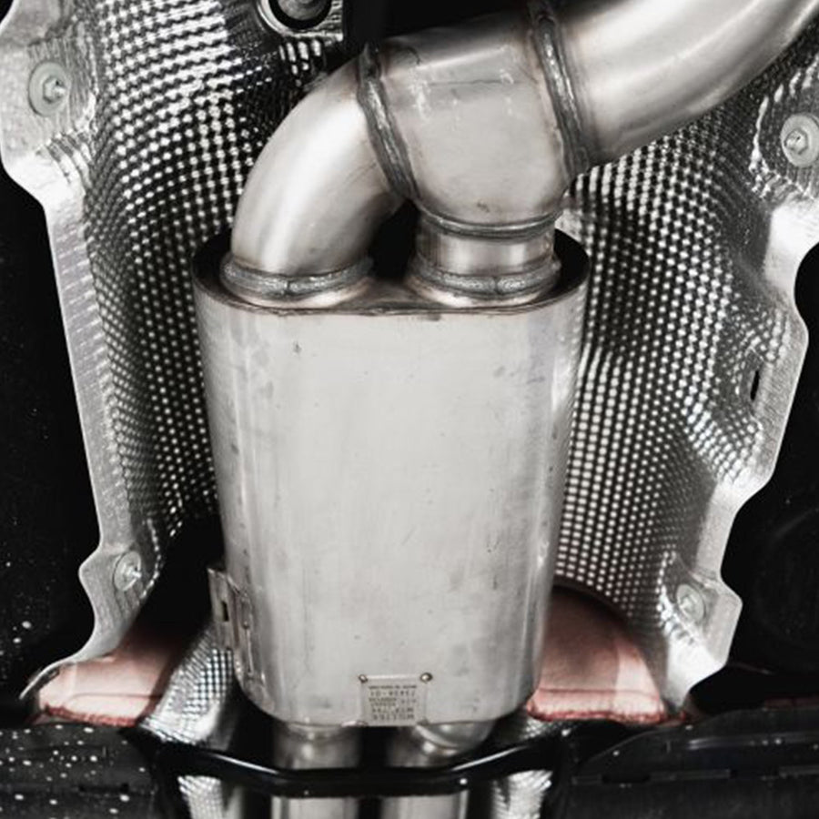 Milltek Sport Audi RS3 Saloon GPF Back Exhaust System (8Y) Close Up Of Resonator-R44 Performance