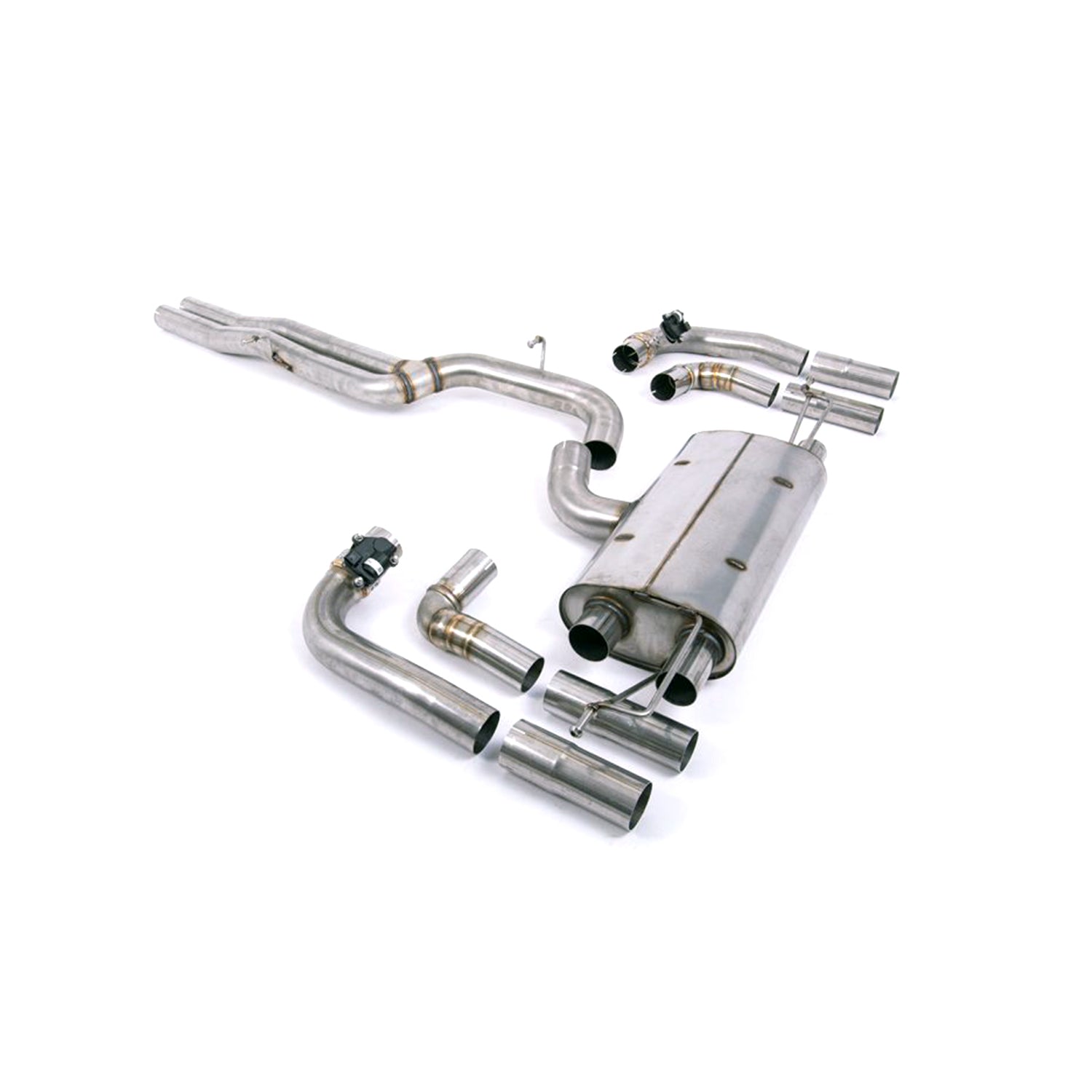 Milltek Audi RS3 8Y Saloon Non Resonated Exhaust System-R44 Performance