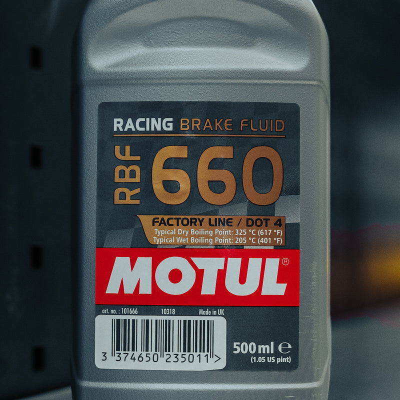 Motul RBF 660 Factory Line Fully Synthetic DOT 4 Racing Brake & Clutch Fluid