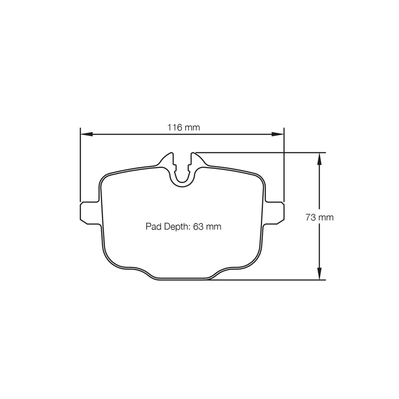 Pagid Racing RSL29 Rear Brake Pads For BMW G87 M2, G80 M3 & G82 M4 S4932R29001