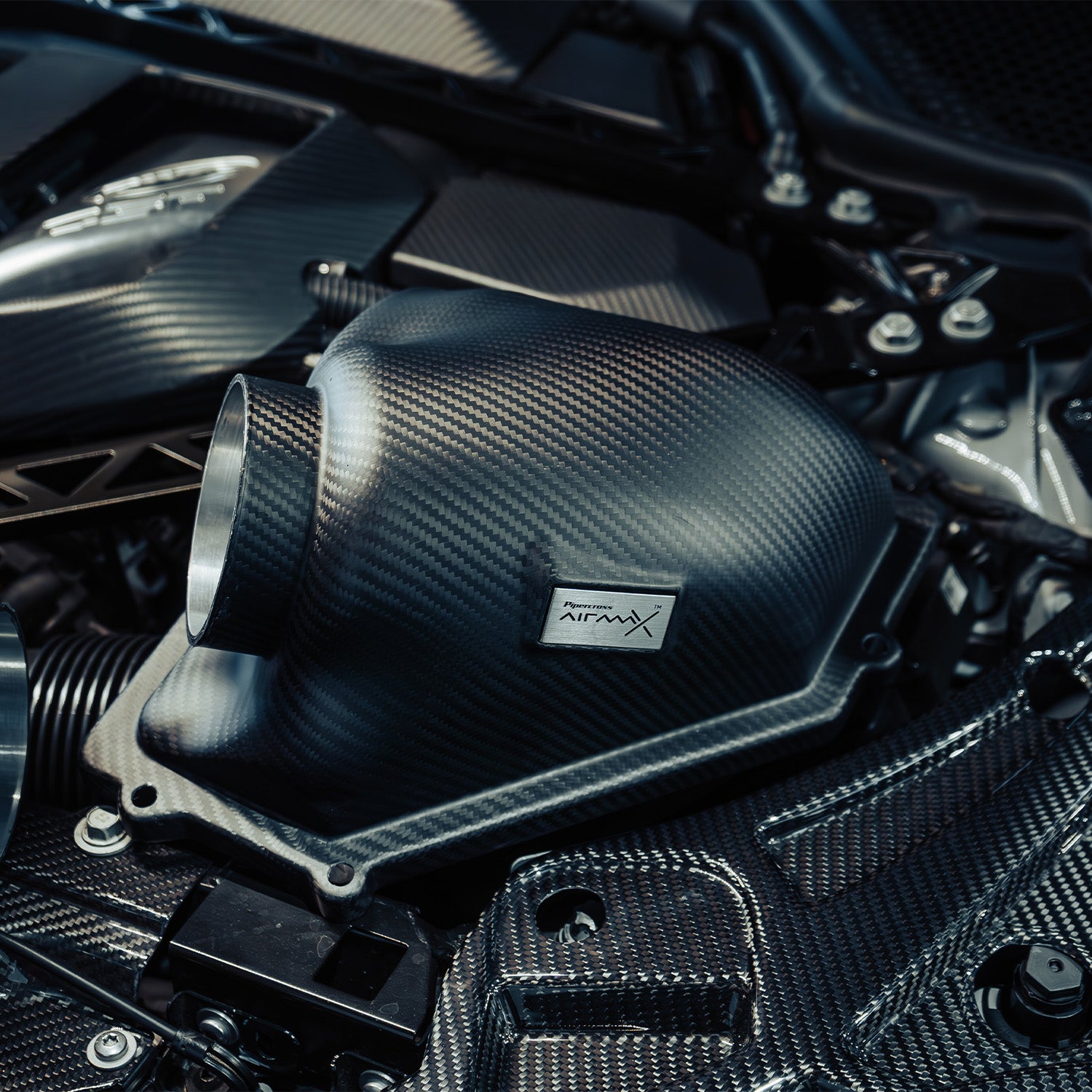 Pipercross AirMax BMW S58 Matte Carbon Fibre Intake System For BMW G80 M3, G82 M4 & G87 M2