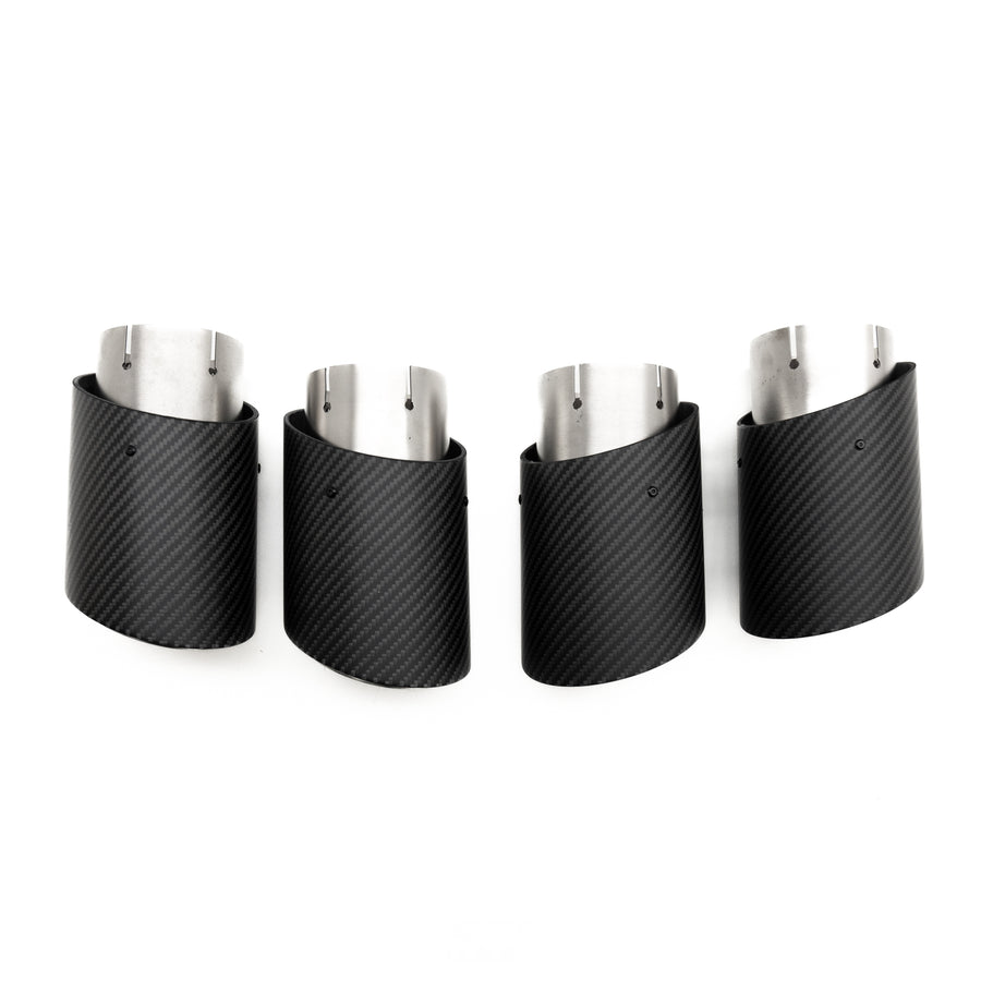 R44 BMW G90 & G99 M5 Carbon Fibre Exhaust Tips Set
