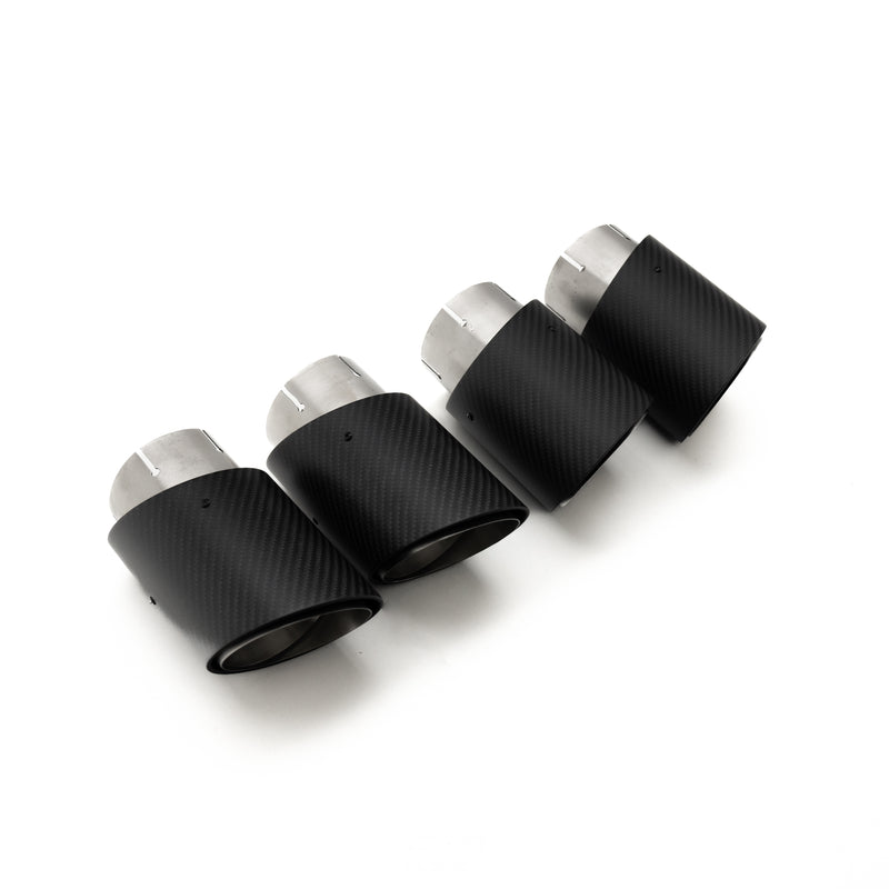 R44 BMW G90 & G99 M5 Carbon Fibre Exhaust Tips Set