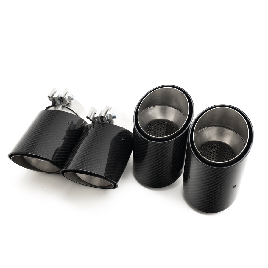 R44 BMW G90 & G99 M5 Carbon Fibre Exhaust Tips Set