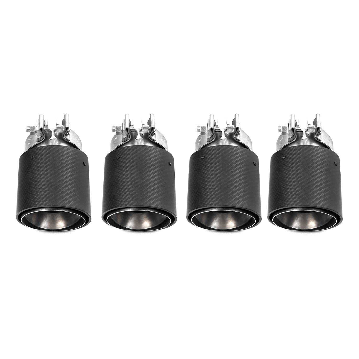 R44 BMW G90 & G99 M5 Matte Carbon Fibre Exhaust Tips Set