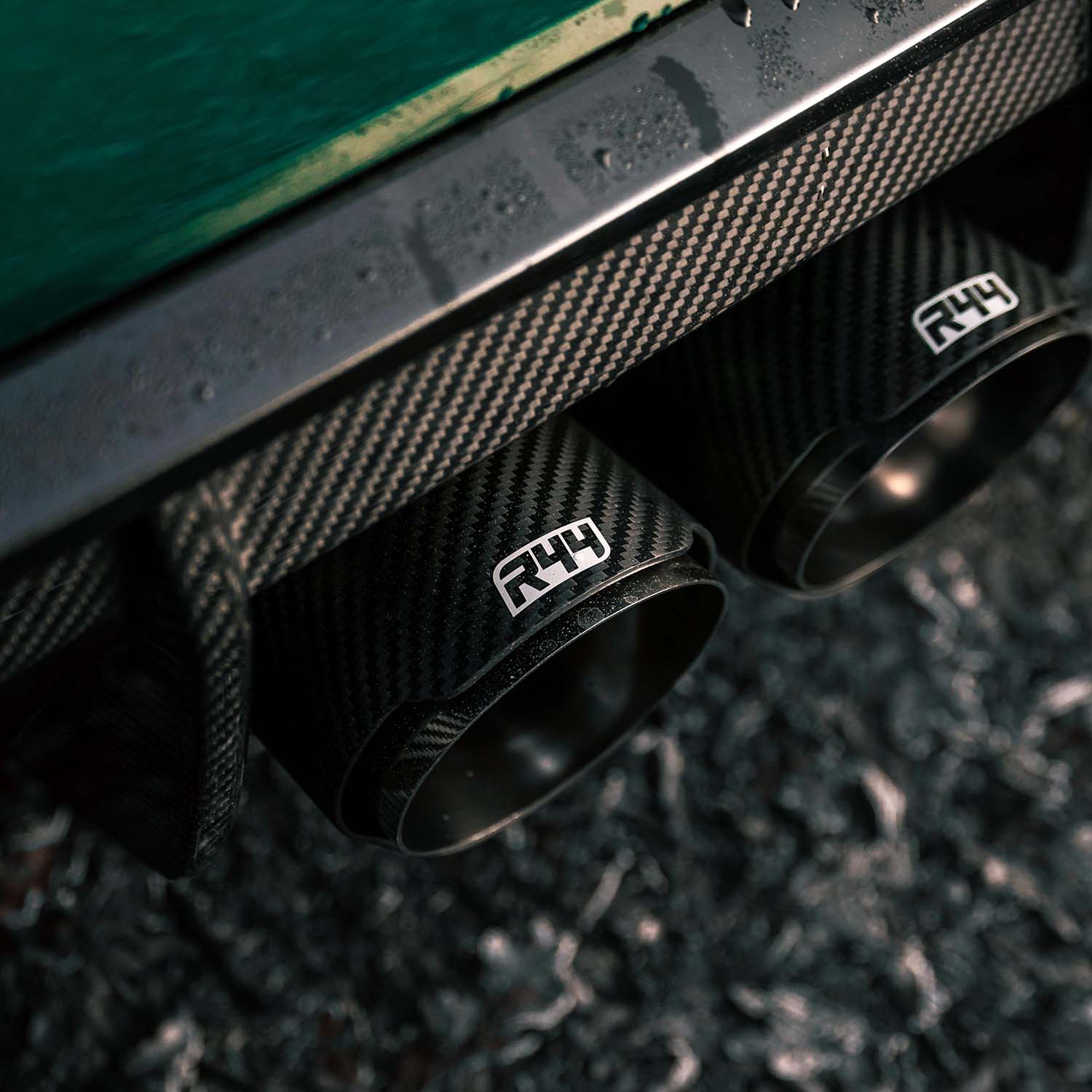 R44 BMW M3/M4 Race Exhaust Cat-Back System In Titanium - Carbon tips (G80/G82/G83)-R44 Performance