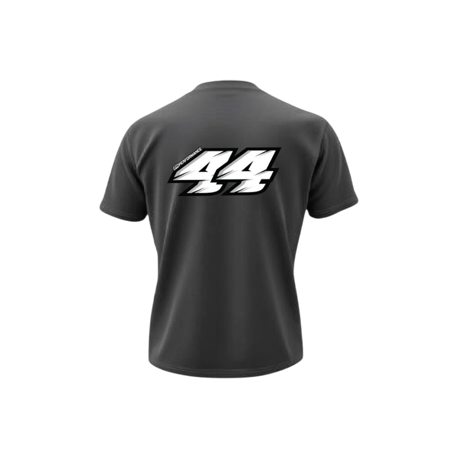 R44 Performance Classic Racing Tee In Grey