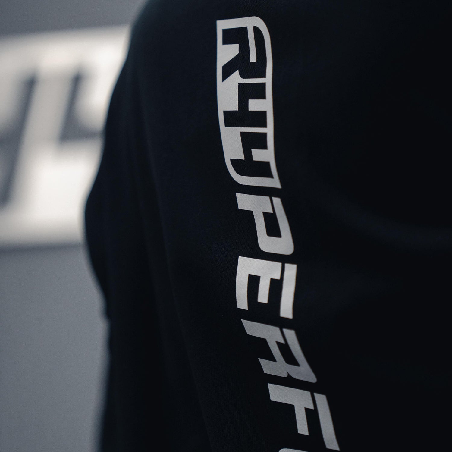 R44 Performance Classic Tee In Black Worn By Model