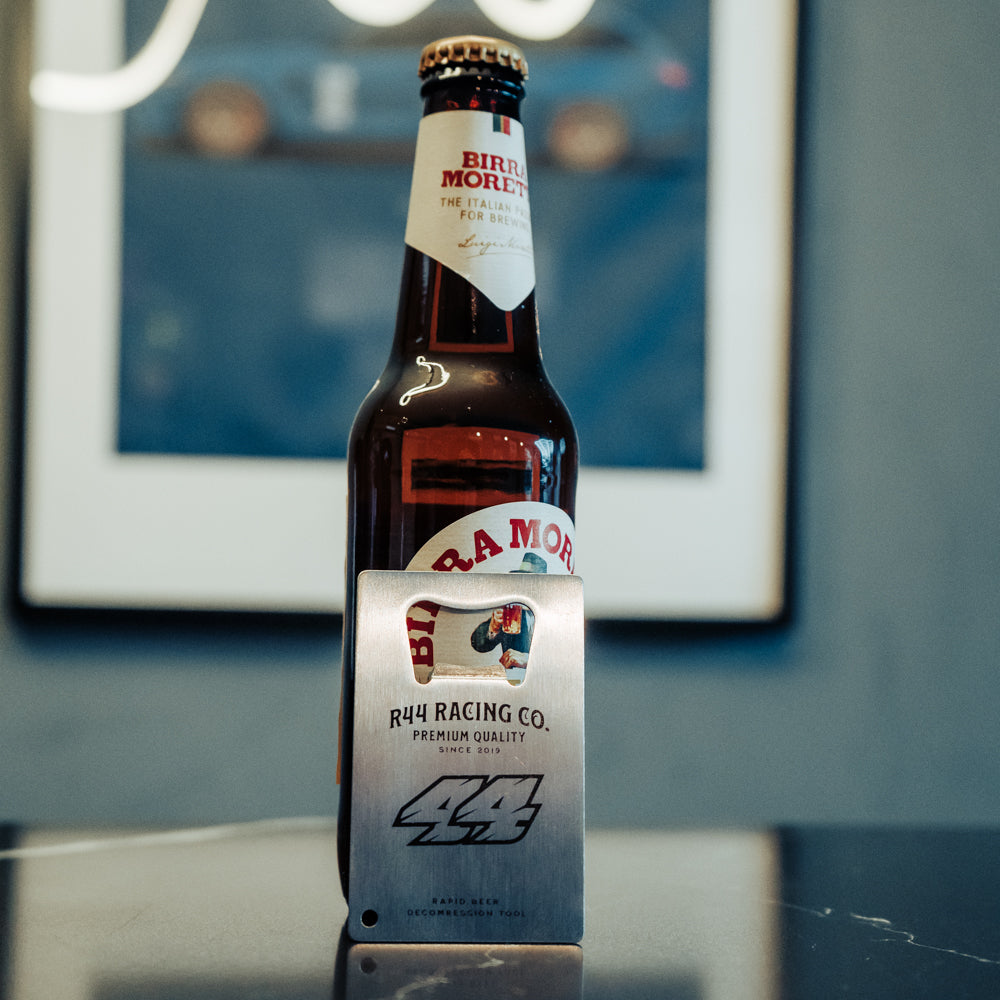 R44 Performance Racing Co. Bottle Opener (with secret discount QR code)
