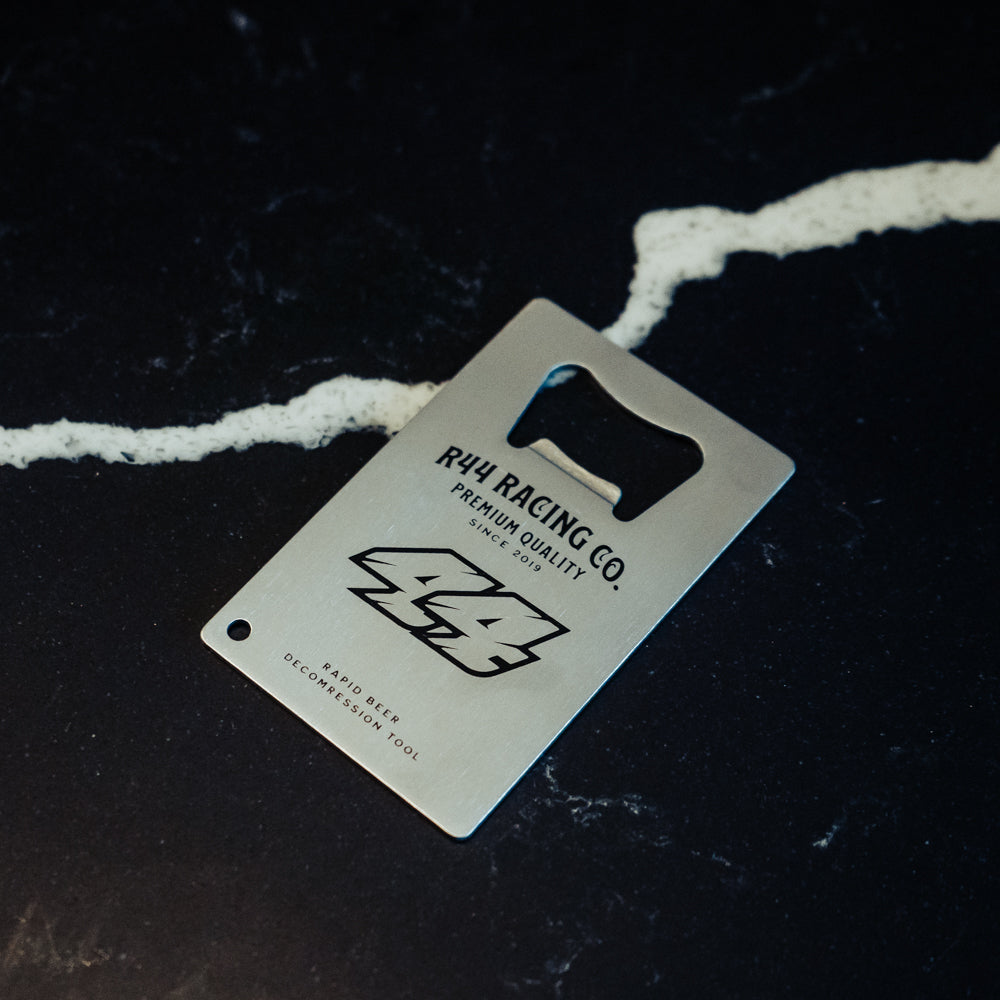 R44 Performance Racing Co. Bottle Opener (with secret discount QR code)