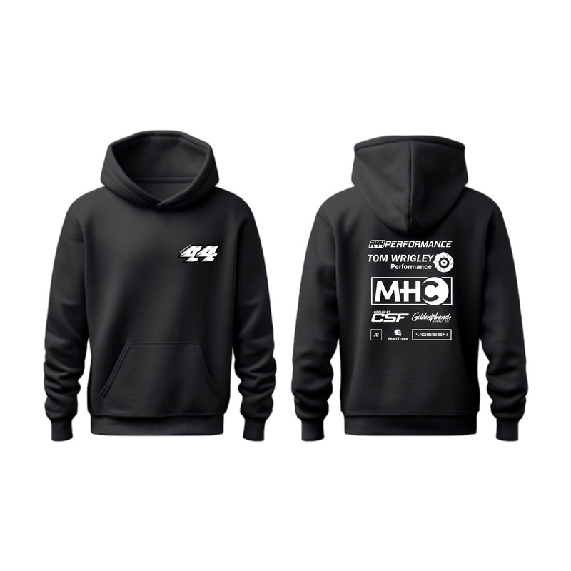 R44 Performance Racing Hoodie In Black