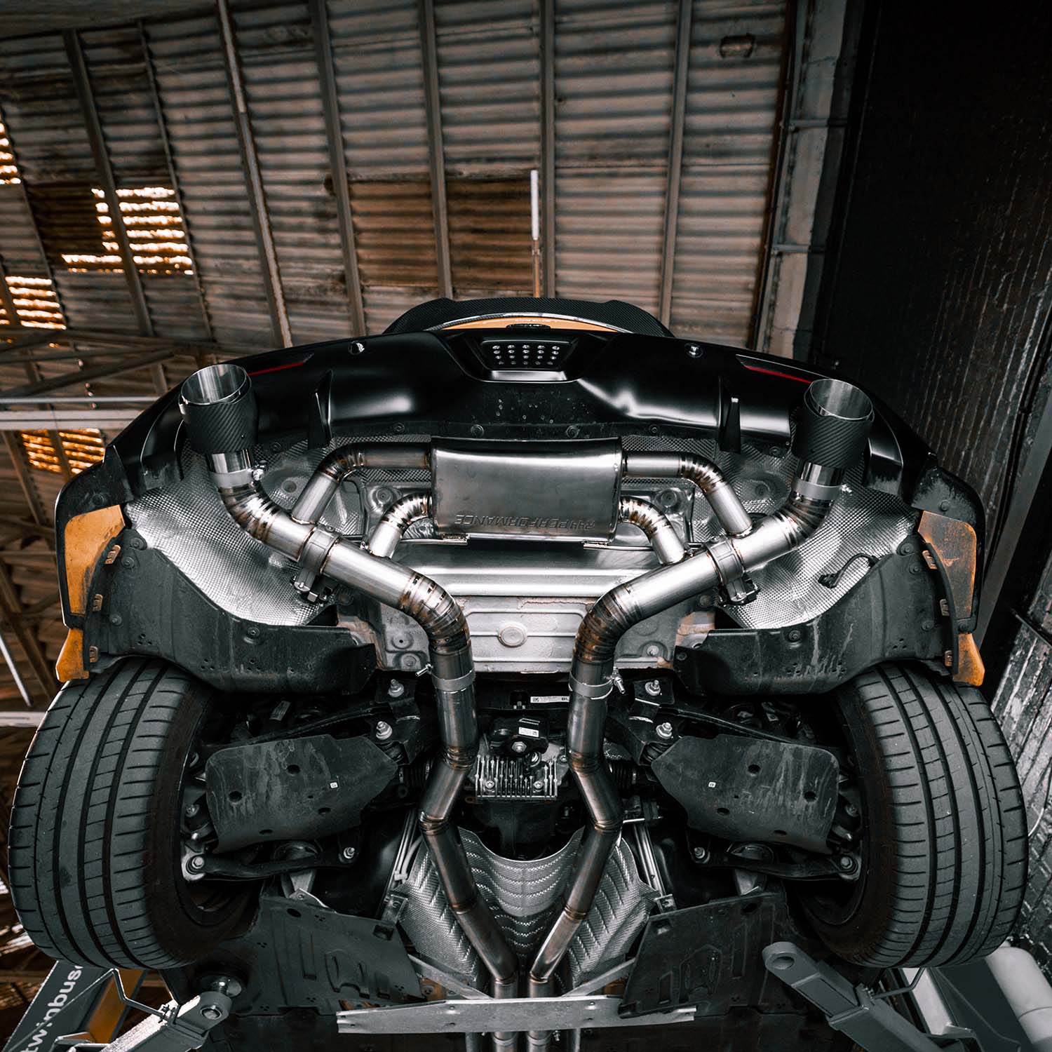 R44 Toyota Supra A90 Titanium Exhaust Cat-Back System with Carbon tips-R44 Performance