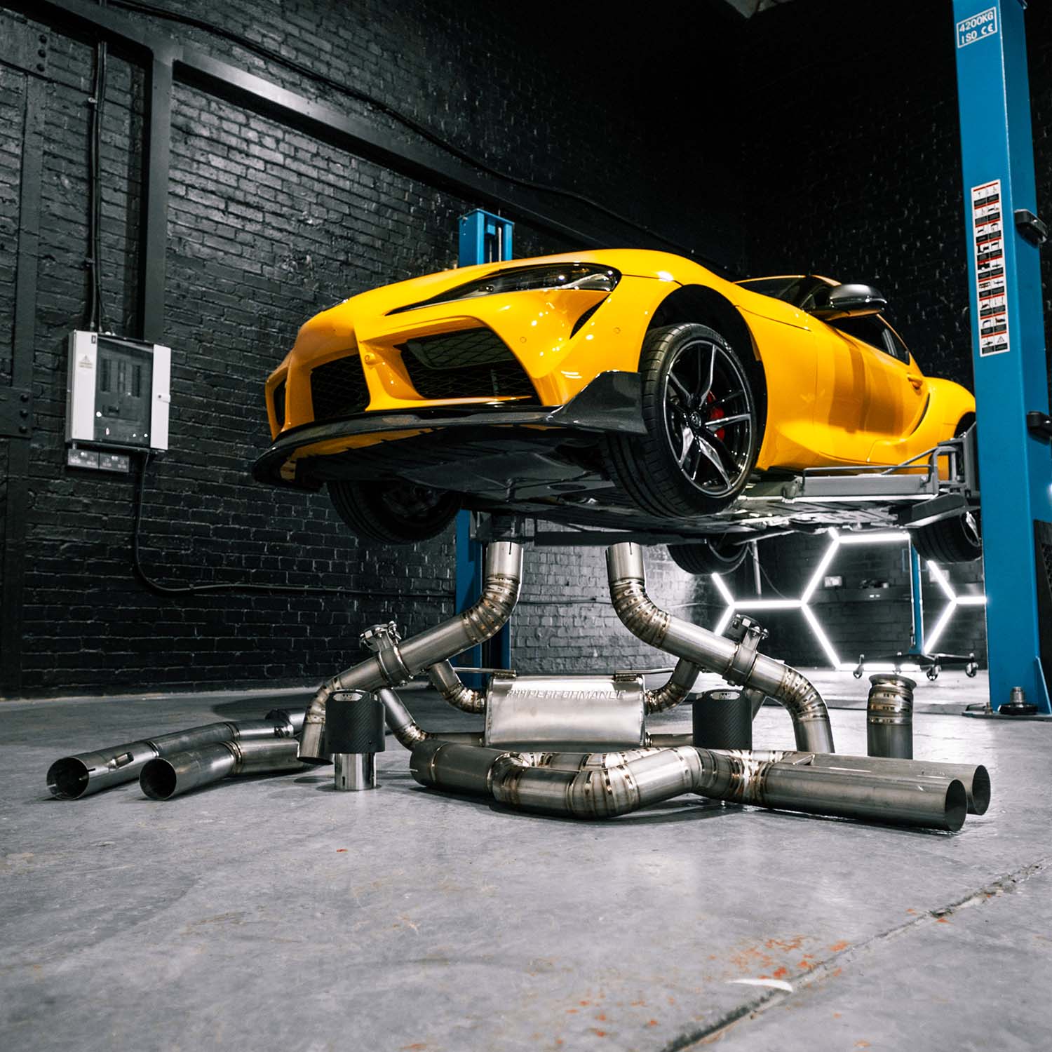 R44 Toyota Supra A90 Titanium Exhaust Cat-Back System with Carbon tips-R44 Performance