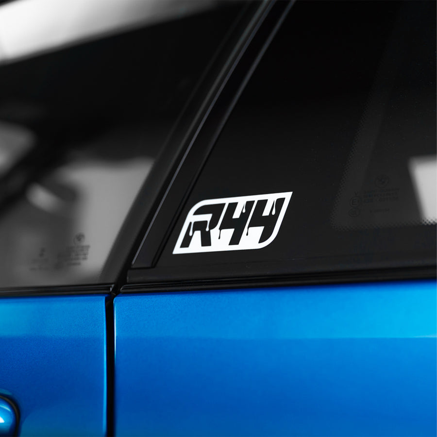 R44 Performance Square Drip Logo Sticker