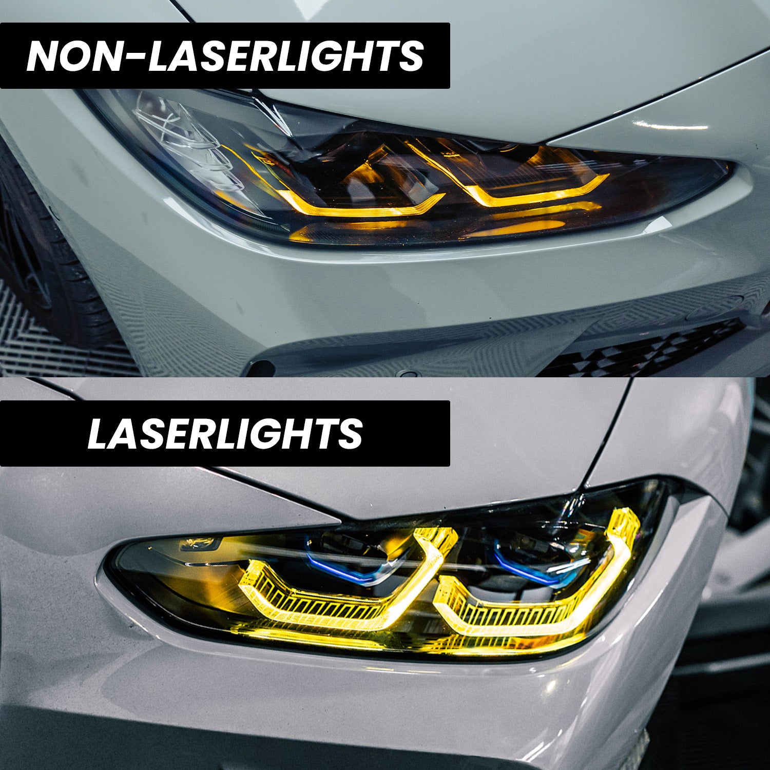BMW G80 M3 G82 M4 CSL Yellow DRL Lights Modules - R44 Performance