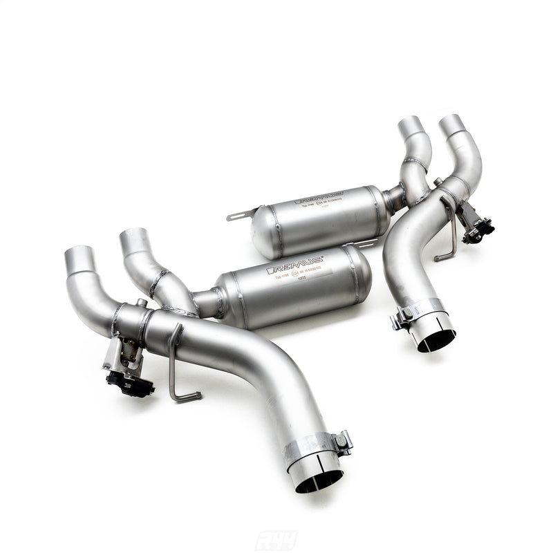 Remus BMW G90 & G99 M5 Axle Back Exhaust System On White Background