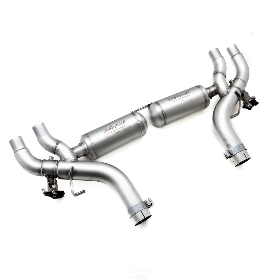 Remus BMW G90 & G99 M5 Axle Back Exhaust System On White Background