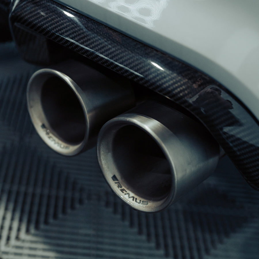 Remus Exhausts Brushed Titanium Tailpipes 0048 70TI