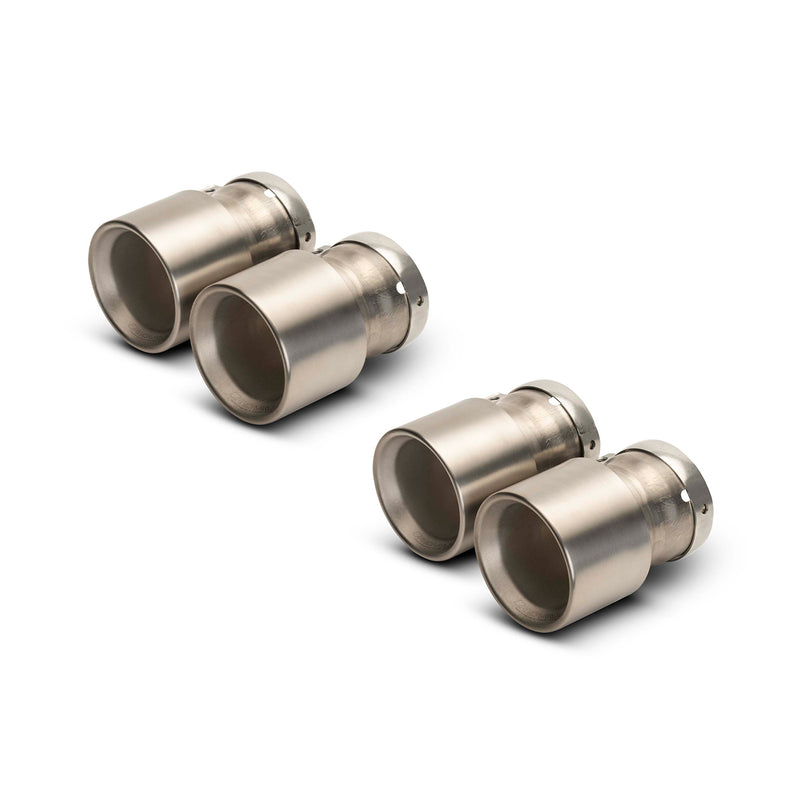 Remus Exhausts Brushed Titanium Tailpipes 0048 70TI