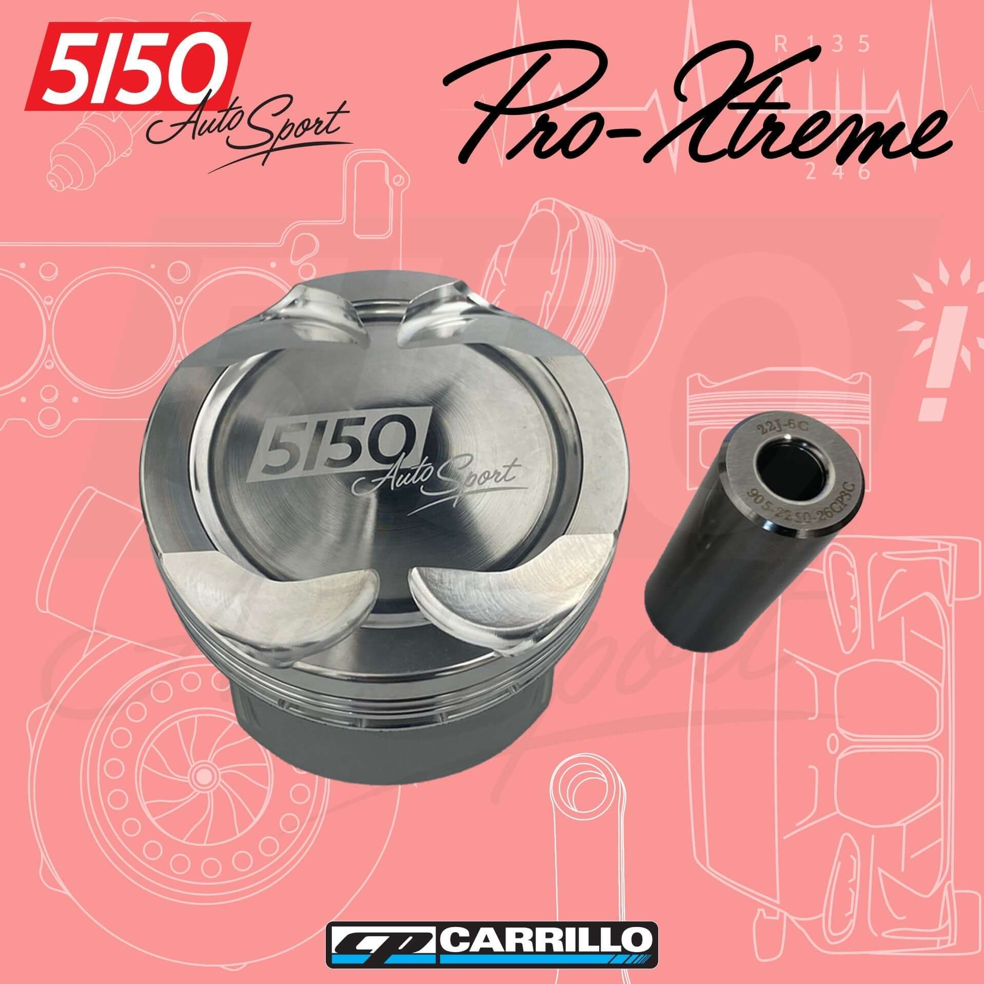 CP Forged Piston Set, BMW S54 Pro-Xtreme