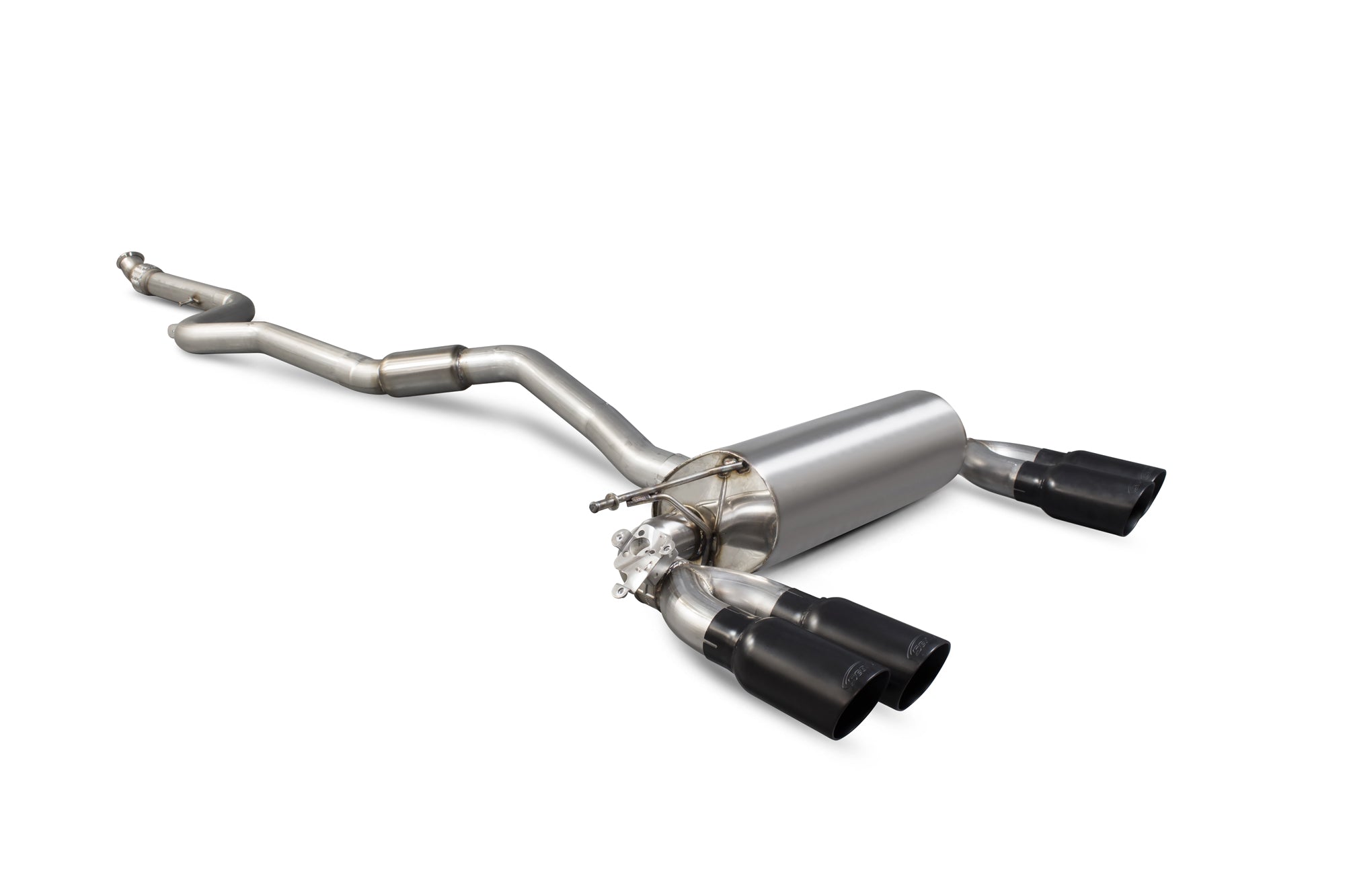 Scorpion Exhaust System For BMW M2 F87 Non-GPF Black Ceramic 90mm Daytona Tailpipess