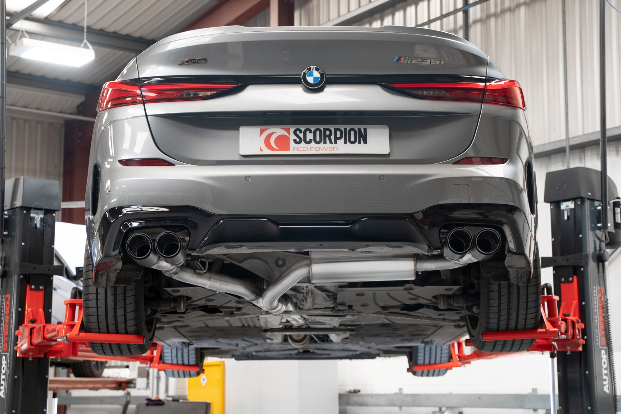 Scorpion Exhaust System For BMW M235i Gran Coupe xDrive F44 Carbon Fibre 90mm Ascari Tailpipes