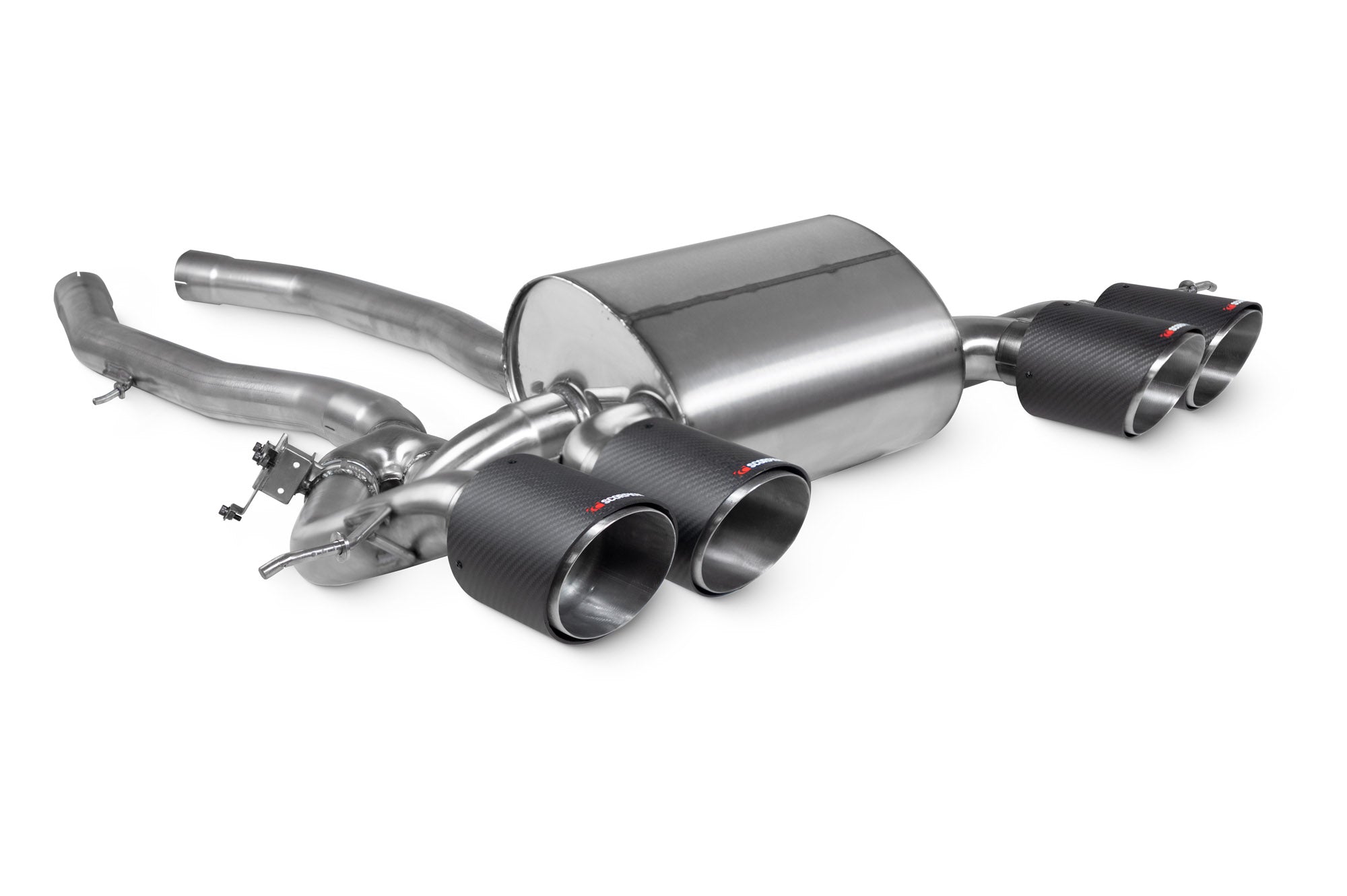Scorpion Exhaust System For BMW M3 G81 Touring Carbon Fibre 114mm Ascari Tailpipes