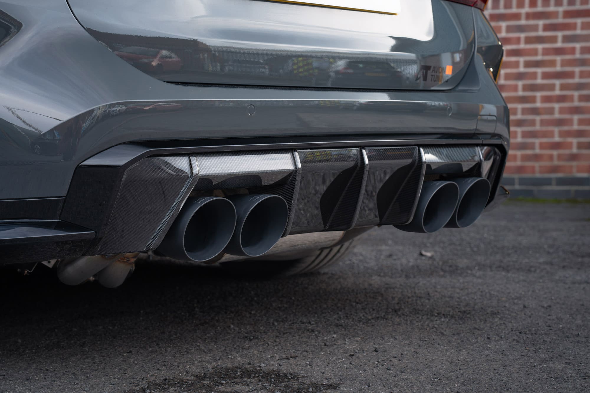 Scorpion Exhaust System For BMW M3 G81 Touring Black Ceramic 114mm Daytona Tailpipess