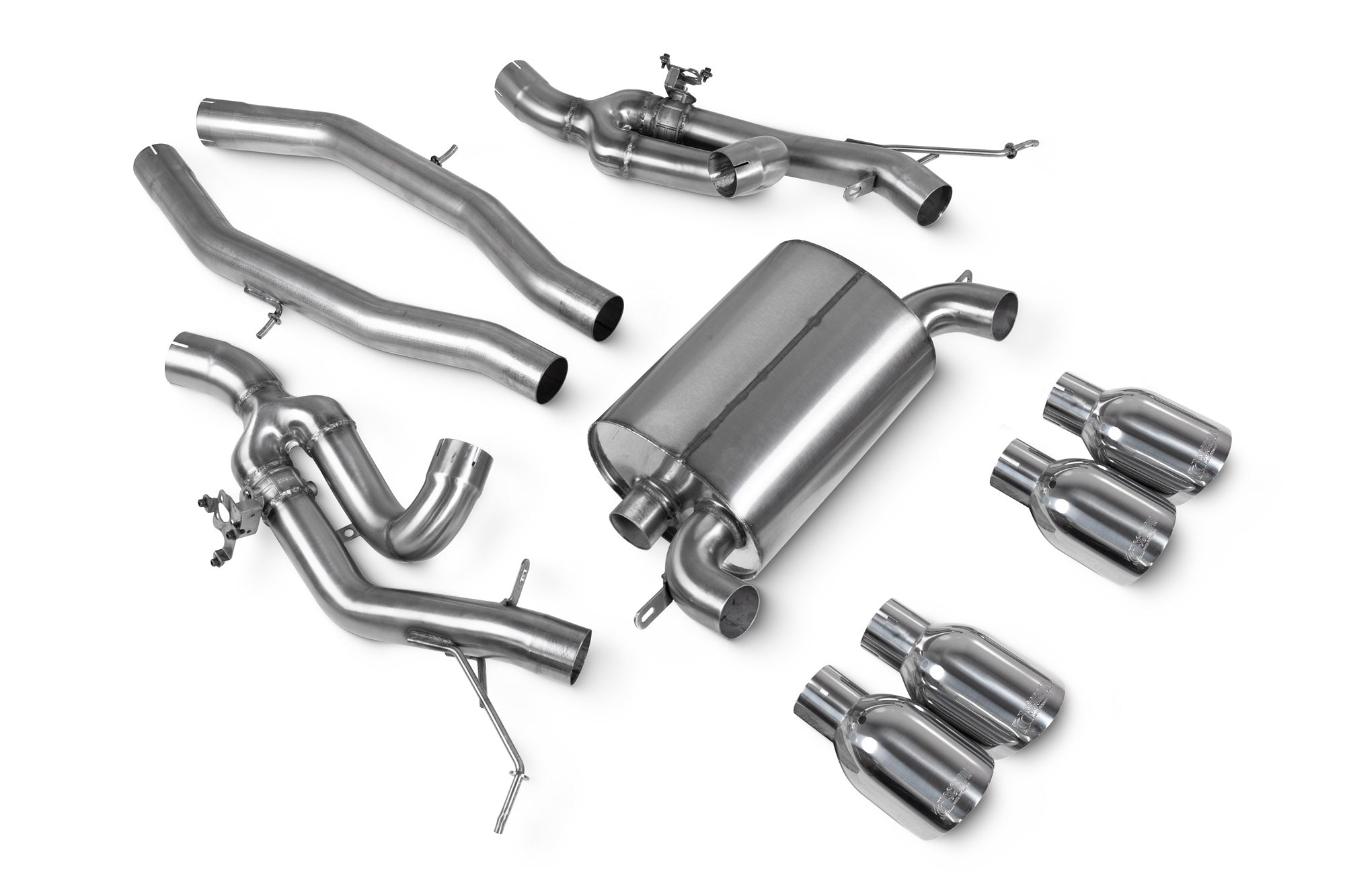 Scorpion Exhaust System For BMW M3 G81 Touring Polished 114mm Daytona Tailpipe