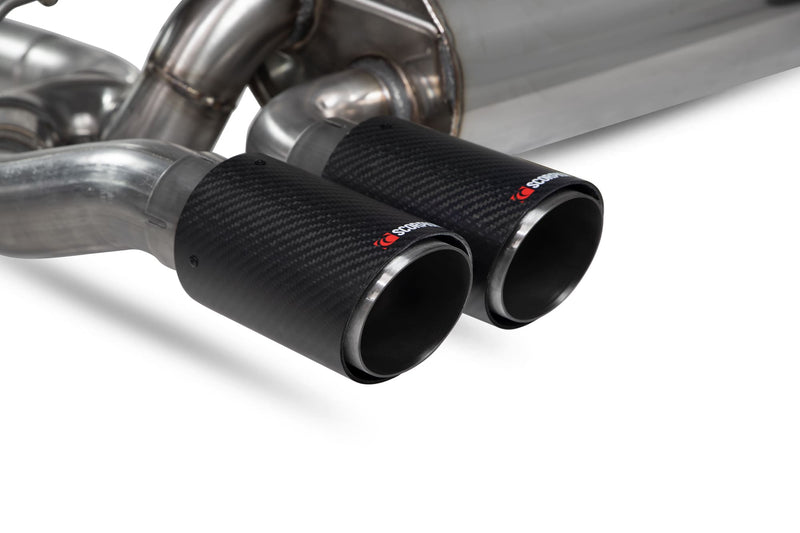 Scorpion Exhaust System For BMW M2 Competition F87N Carbon Fibre 90mm Ascari Tailpipes