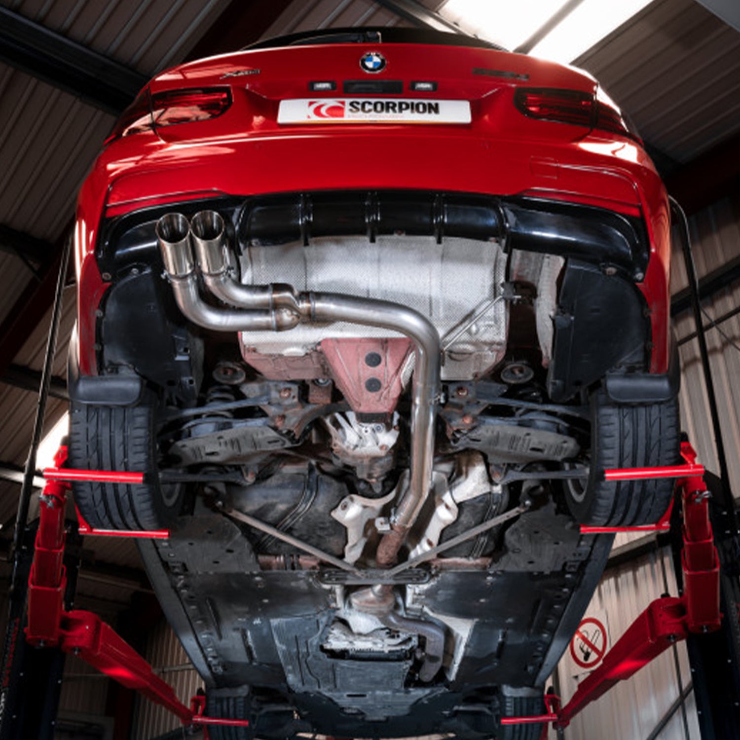 Scorpion Non-Resonated Half Exhaust System For BMW F30/F31 330D/335D, F32 430D/435D including xDrive